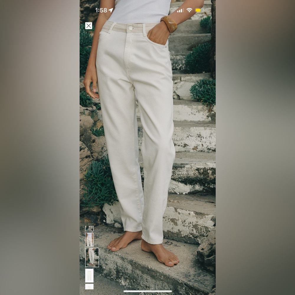 NEW Zara Mom Fit Jeans - Size 34